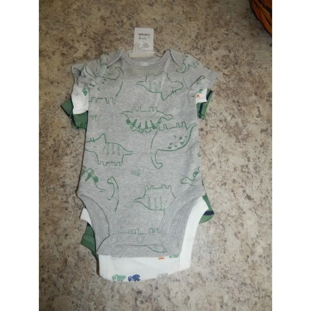 Carters Just One You 6pc Baby Boy Outfit Bundle 3M NWT Cotton Dinosaur Alligator